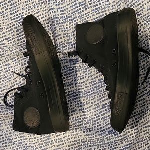 All black converse high tops